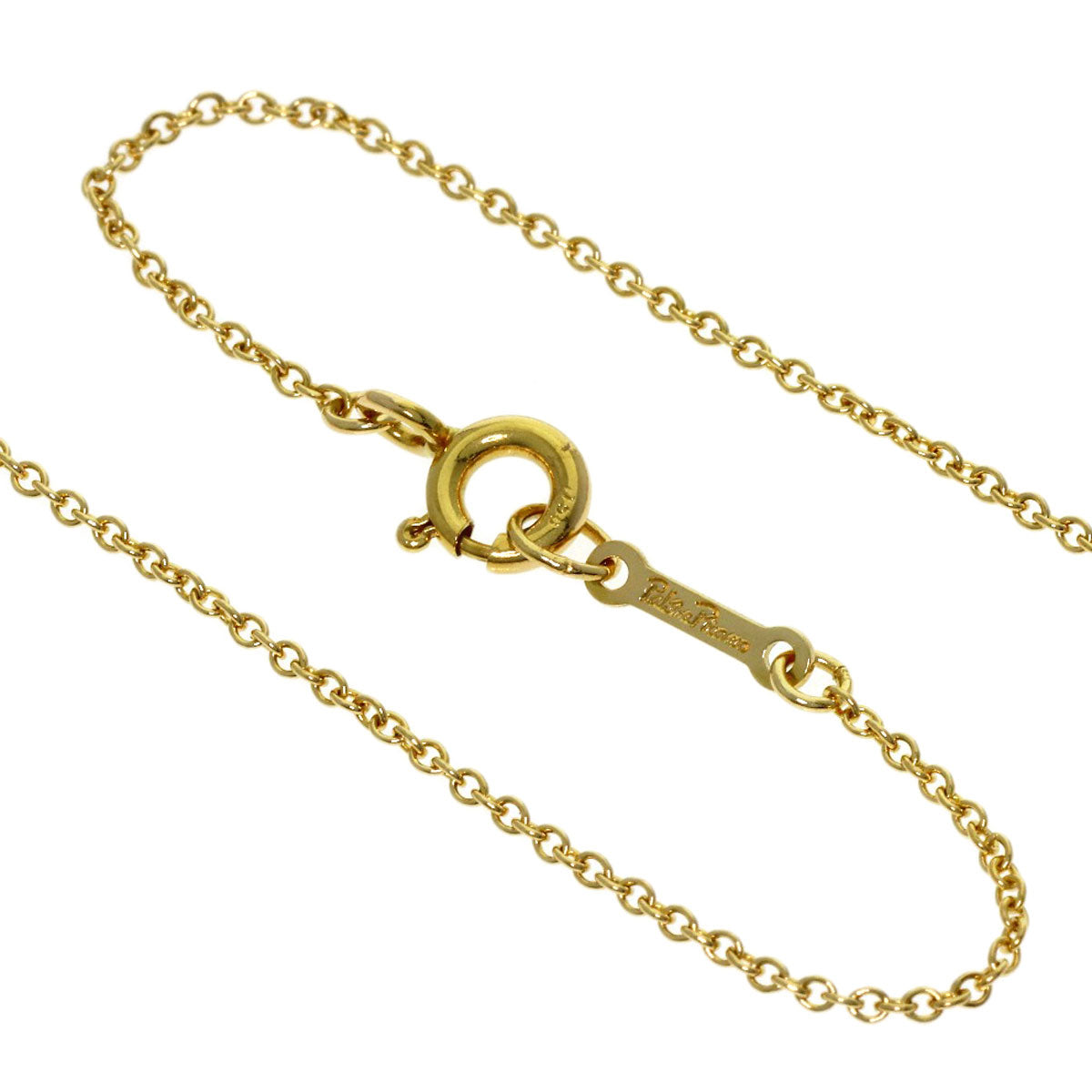 TIFFANY&Co. kiss Necklace K18 Yellow Gold Ladies [Used]