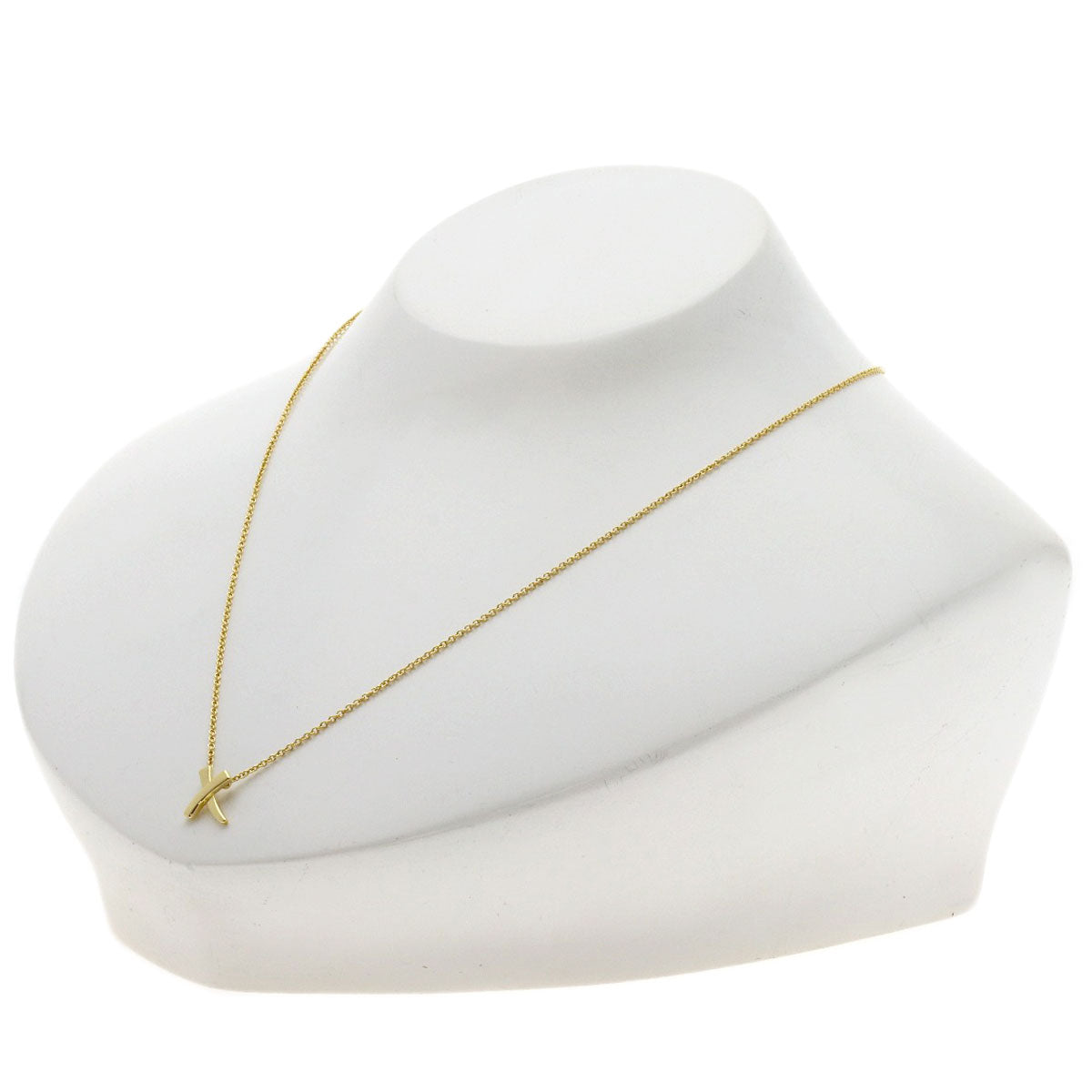 TIFFANY&Co. kiss Necklace K18 Yellow Gold Ladies [Used]