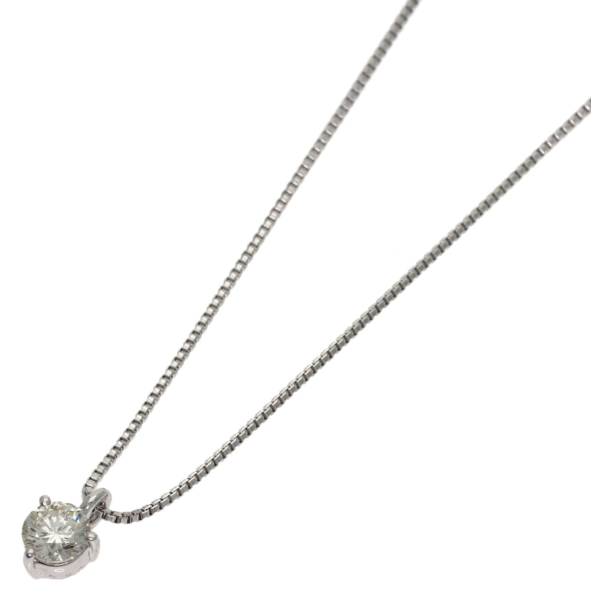 TASAKI 1P Diamond Necklace K18 White Gold Ladies [Used]