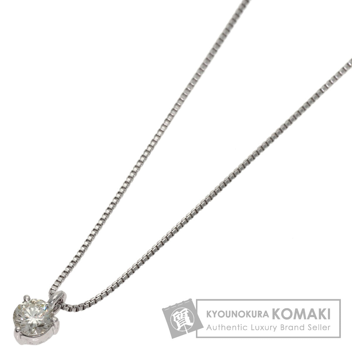 TASAKI 1P Diamond Necklace K18 White Gold Ladies [Used]