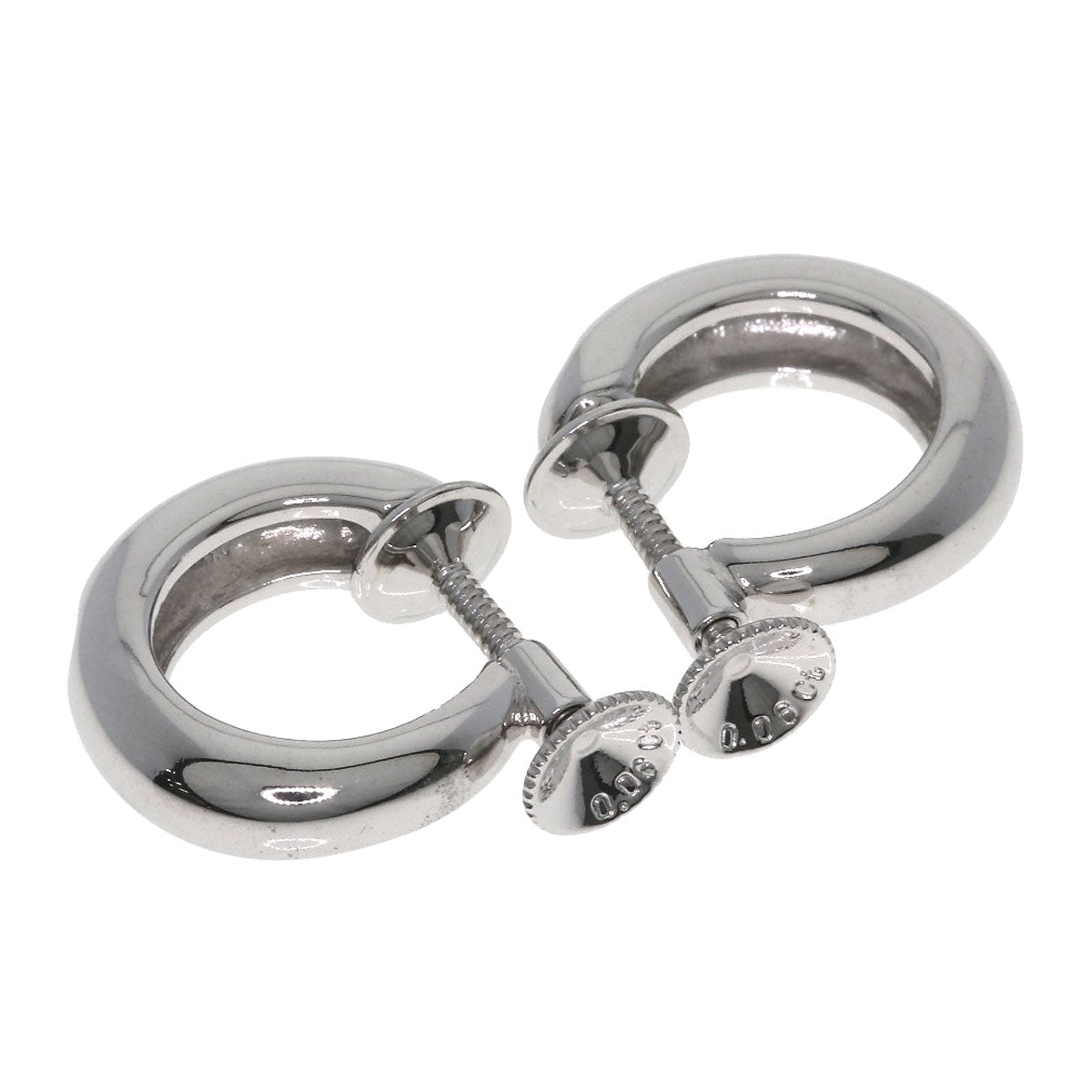 MIKIMOTO Diamond Earring K18 White Gold Ladies [Used]