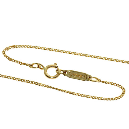 TIFFANY&Co. Leaf heart Necklace K18 Yellow Gold Ladies [Used]