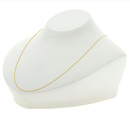 Chain 17.7" Necklace K18 Yellow Gold 1.5g　Ladies