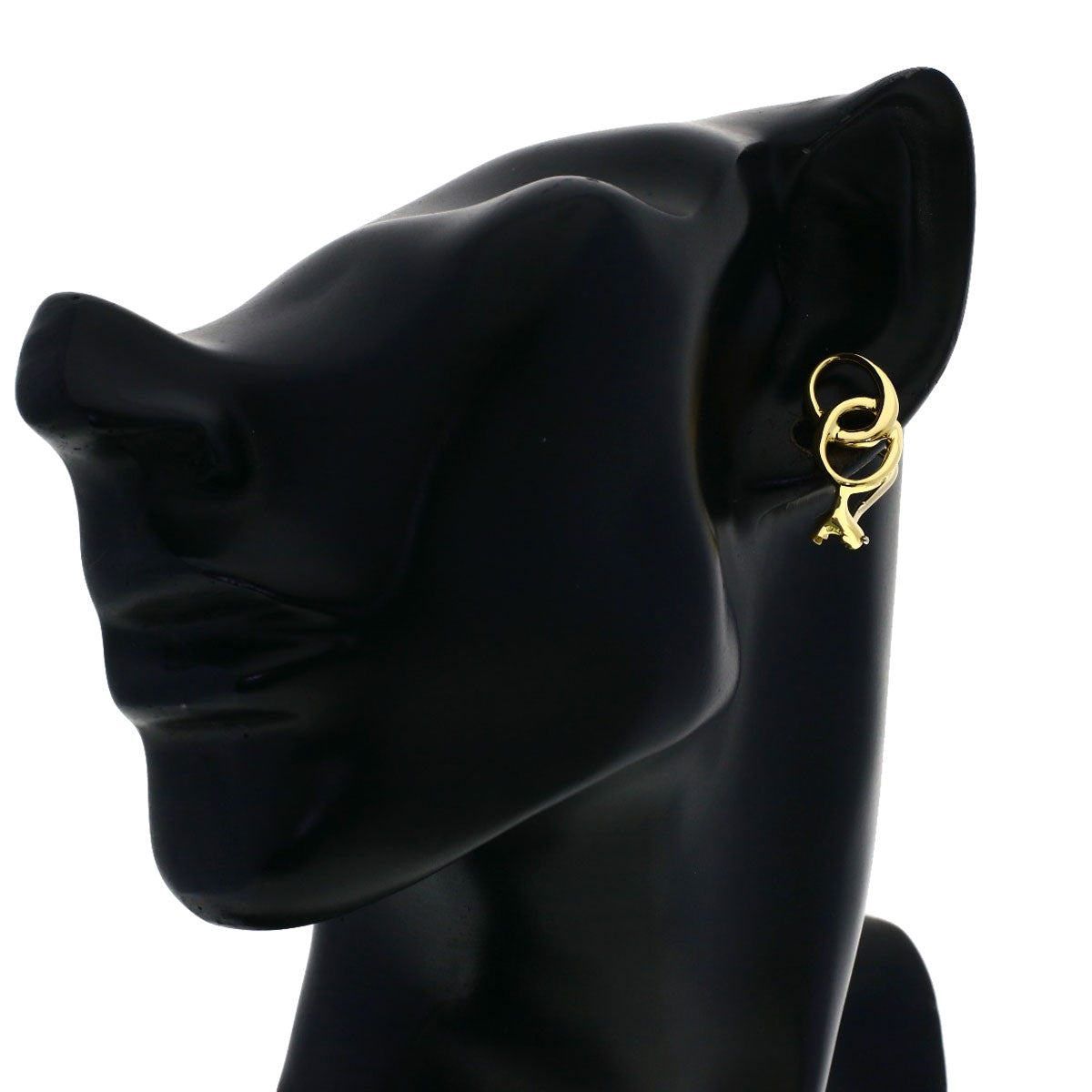 TIFFANY&Co. Double loop Earring K18 Yellow Gold Ladies [Used]