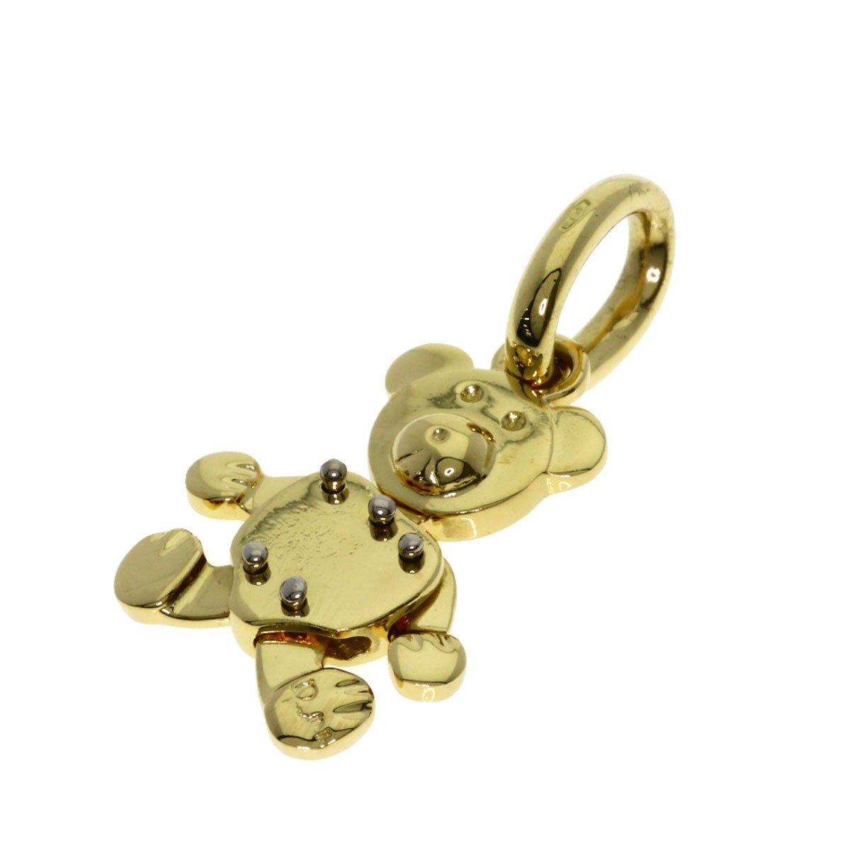 Pomellato Orset Teddy Bear Pendant top K18 Yellow Gold Ladies [Used]