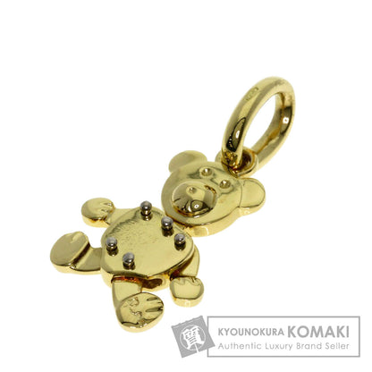 Pomellato Orset Teddy Bear Pendant top K18 Yellow Gold Ladies [Used]