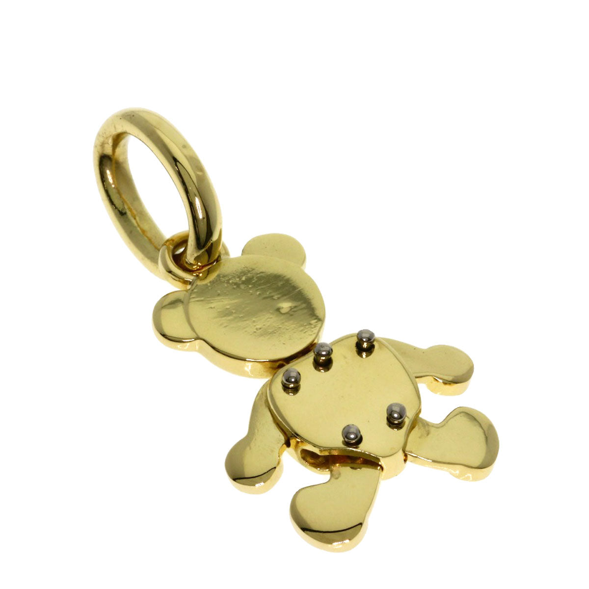 Pomellato Orset Teddy Bear Pendant top K18 Yellow Gold Ladies [Used]