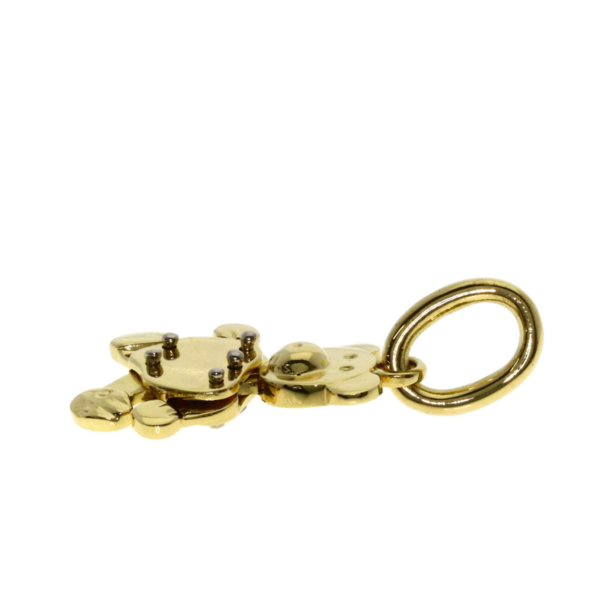 Pomellato Orset Teddy Bear Pendant top K18 Yellow Gold Ladies [Used]