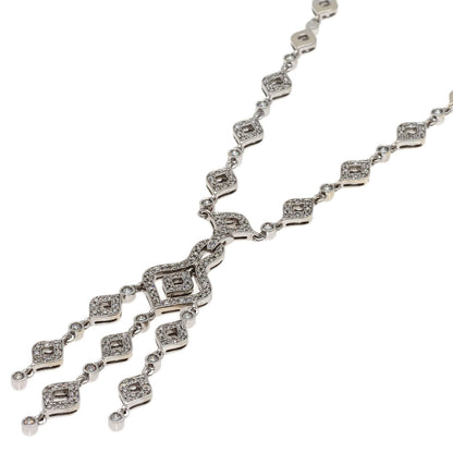 3.85ct Diamond Necklace K18 White Gold 53.2g　Ladies