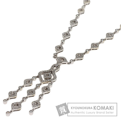 3.85ct Diamond Necklace K18 White Gold 53.2g　Ladies