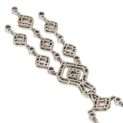 3.85ct Diamond Necklace K18 White Gold 53.2g　Ladies