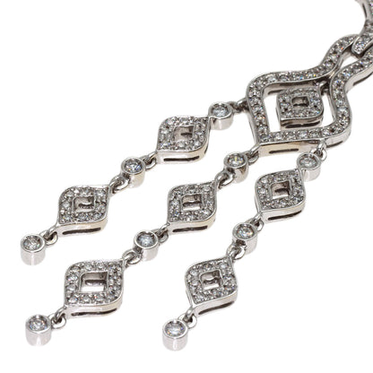 3.85ct Diamond Necklace K18 White Gold 53.2g　Ladies