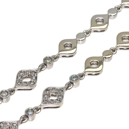 3.85ct Diamond Necklace K18 White Gold 53.2g　Ladies