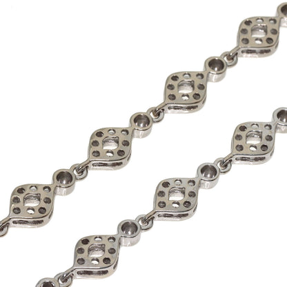 3.85ct Diamond Necklace K18 White Gold 53.2g　Ladies