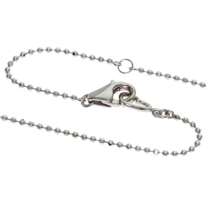 Ponte Vecchio Flower Diamond Necklace K18 White Gold Ladies [Used]