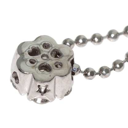 Ponte Vecchio Flower Diamond Necklace K18 White Gold Ladies [Used]