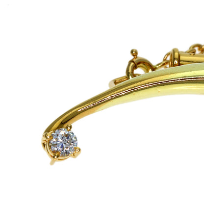 WALTHAM swing diamond Brooch K18 Yellow Gold Ladies [Used]