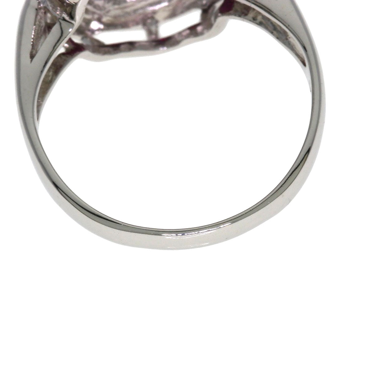 TASAKI Garnet Diamond Ring K18 White Gold Ladies [Used]