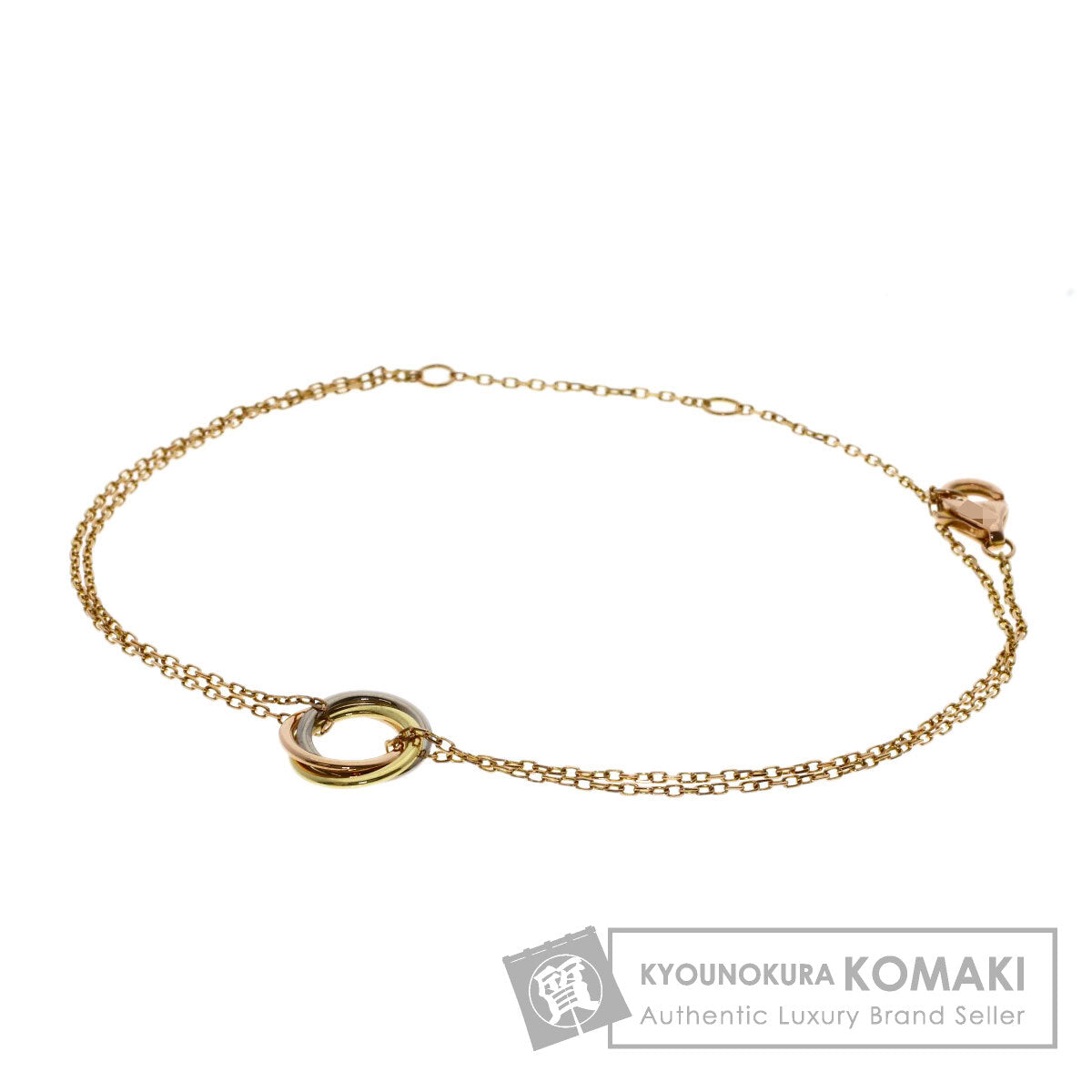 CARTIER Trinity Bracelet K18 Yellow Gold K18 White GoldLadies [Used]