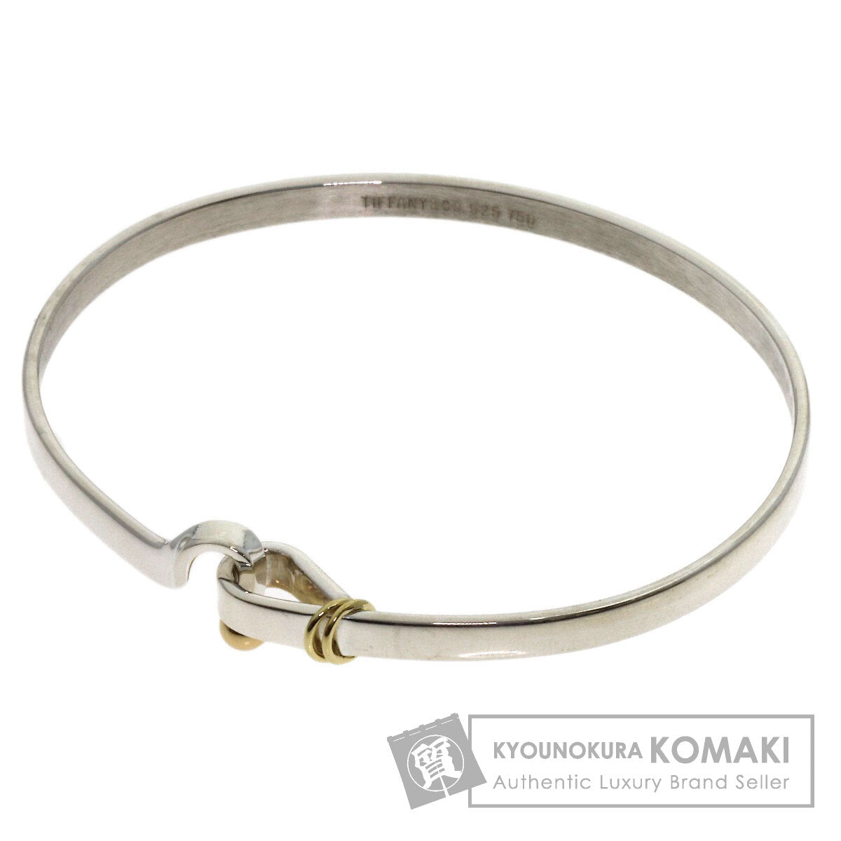 TIFFANY&Co. Hook & Eye Bracelet Silver 18K Yellow GoldLadies [Used]