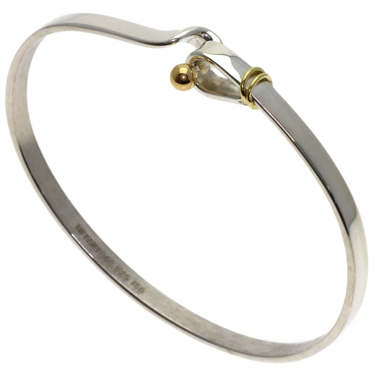 TIFFANY&Co. Hook & Eye Bracelet Silver 18K Yellow GoldLadies [Used]