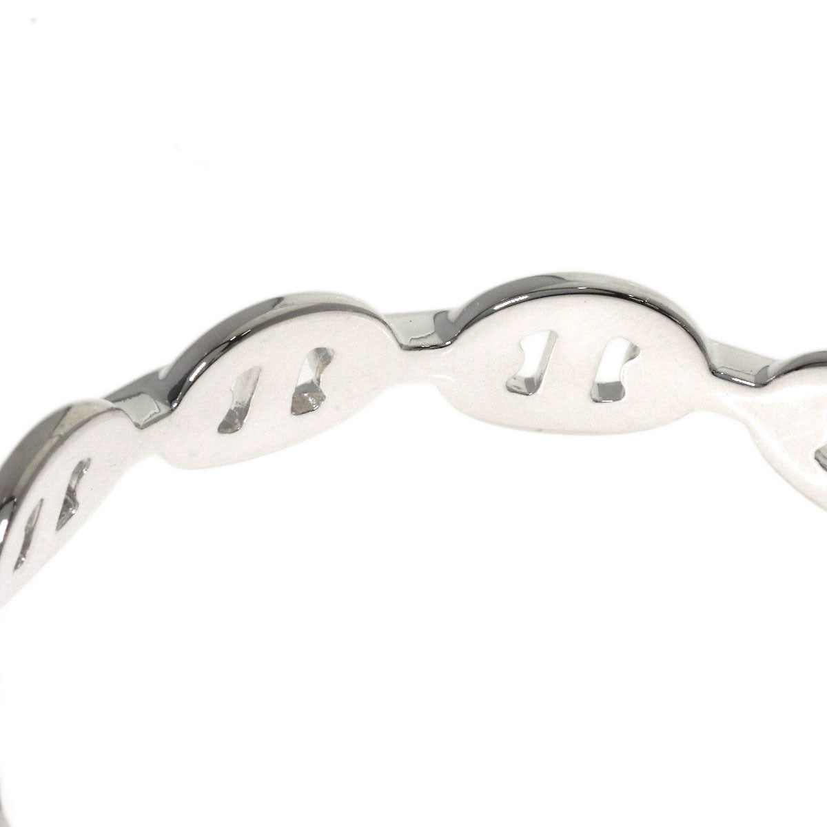 HERMES Shane Dunkle Enchainée Bangle Bracelet Silver Ladies [Used]