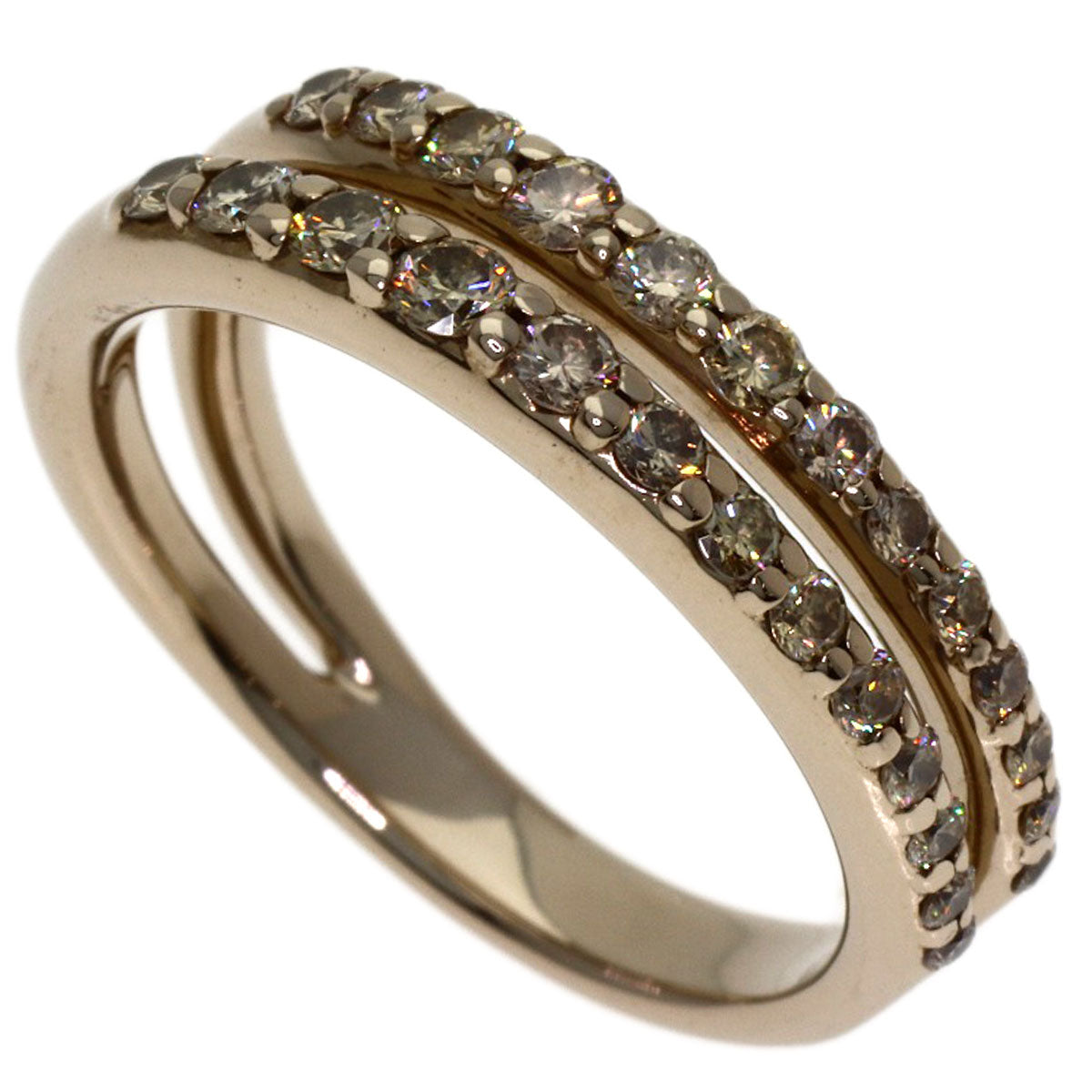 Kashikey Marc's Brown Diamond Ring K18BG Ladies [Used]