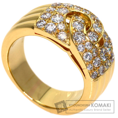 BVLGARI Vintage Diamond Ring K18 Yellow Gold Ladies [Used]