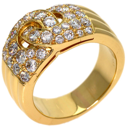 BVLGARI Vintage Diamond Ring K18 Yellow Gold Ladies [Used]