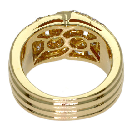 BVLGARI Vintage Diamond Ring K18 Yellow Gold Ladies [Used]