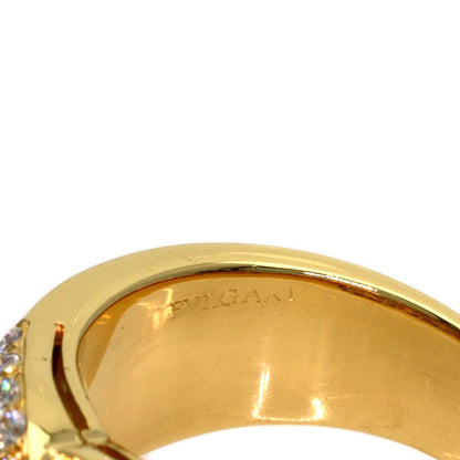 BVLGARI Vintage Diamond Ring K18 Yellow Gold Ladies [Used]