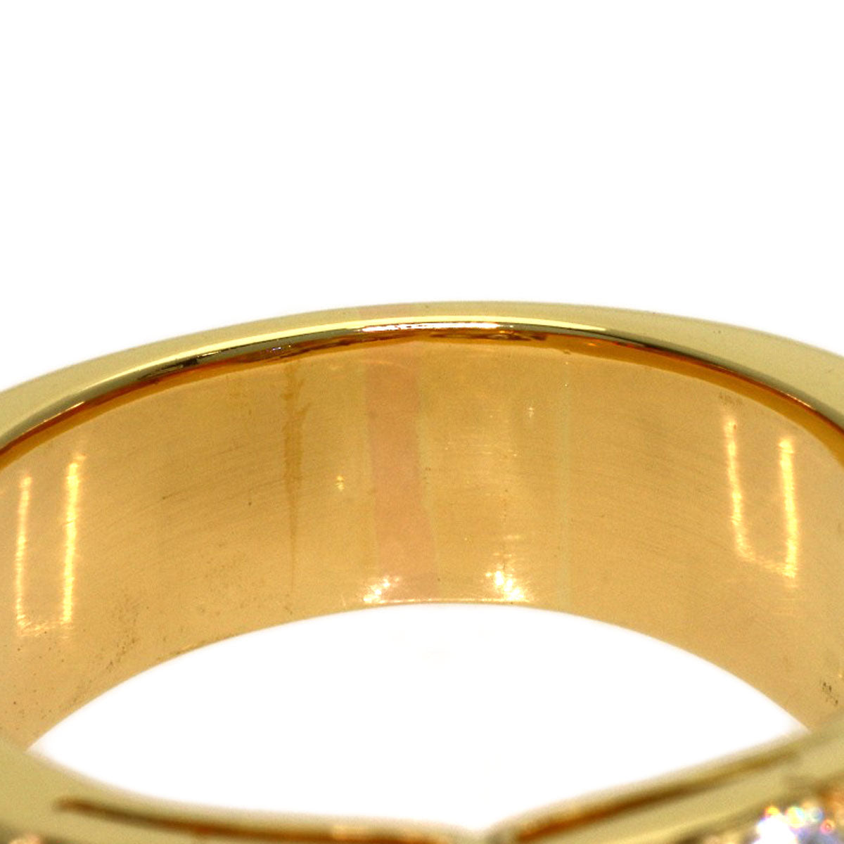 BVLGARI Vintage Diamond Ring K18 Yellow Gold Ladies [Used]