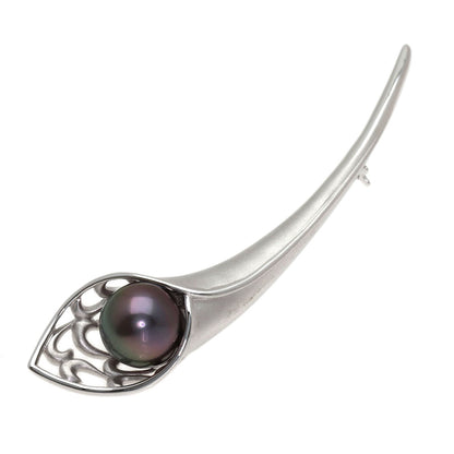TASAKI Pearl Pearl Brooch K18 White Gold Ladies [Used]