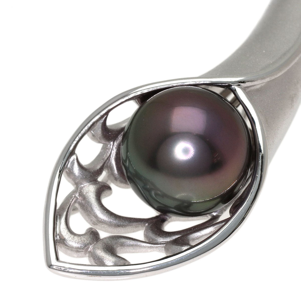TASAKI Pearl Pearl Brooch K18 White Gold Ladies [Used]
