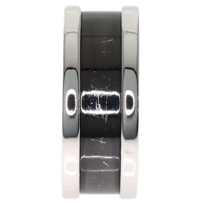 CARTIER C2 ring black lacquer # 55 Ring K18 White Gold Ladies [Used]