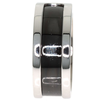 CARTIER C2 ring black lacquer # 55 Ring K18 White Gold Ladies [Used]