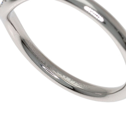 TIFFANY&Co. Curved Band 9P Diamond Ring Platinum PT950 Ladies [Used]