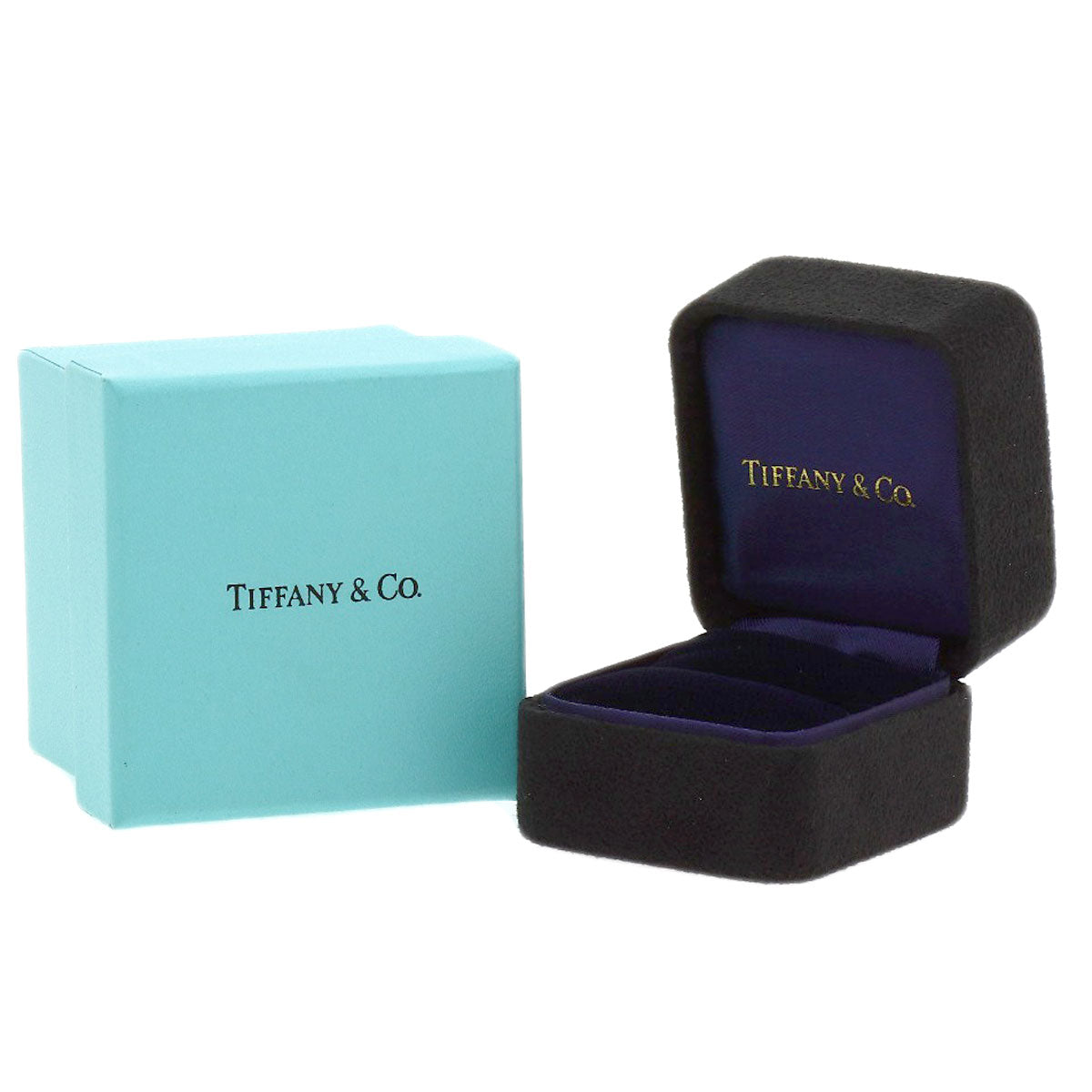 TIFFANY&Co. Curved Band 9P Diamond Ring Platinum PT950 Ladies [Used]