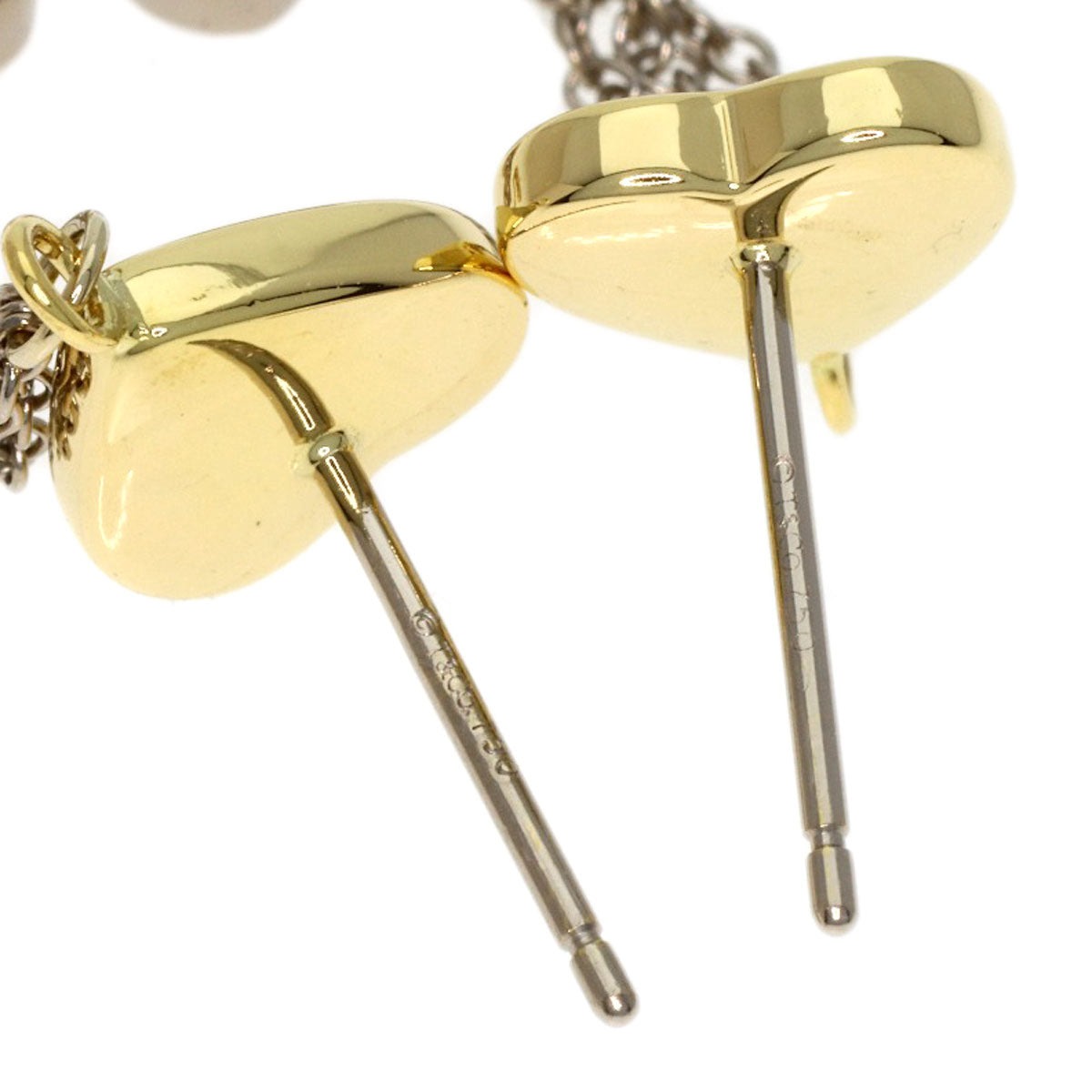 TIFFANY&Co. multi heart drop earring K18 Yellow Gold K18 White GoldLadies [Used]