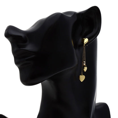 TIFFANY&Co. multi heart drop earring K18 Yellow Gold K18 White GoldLadies [Used]