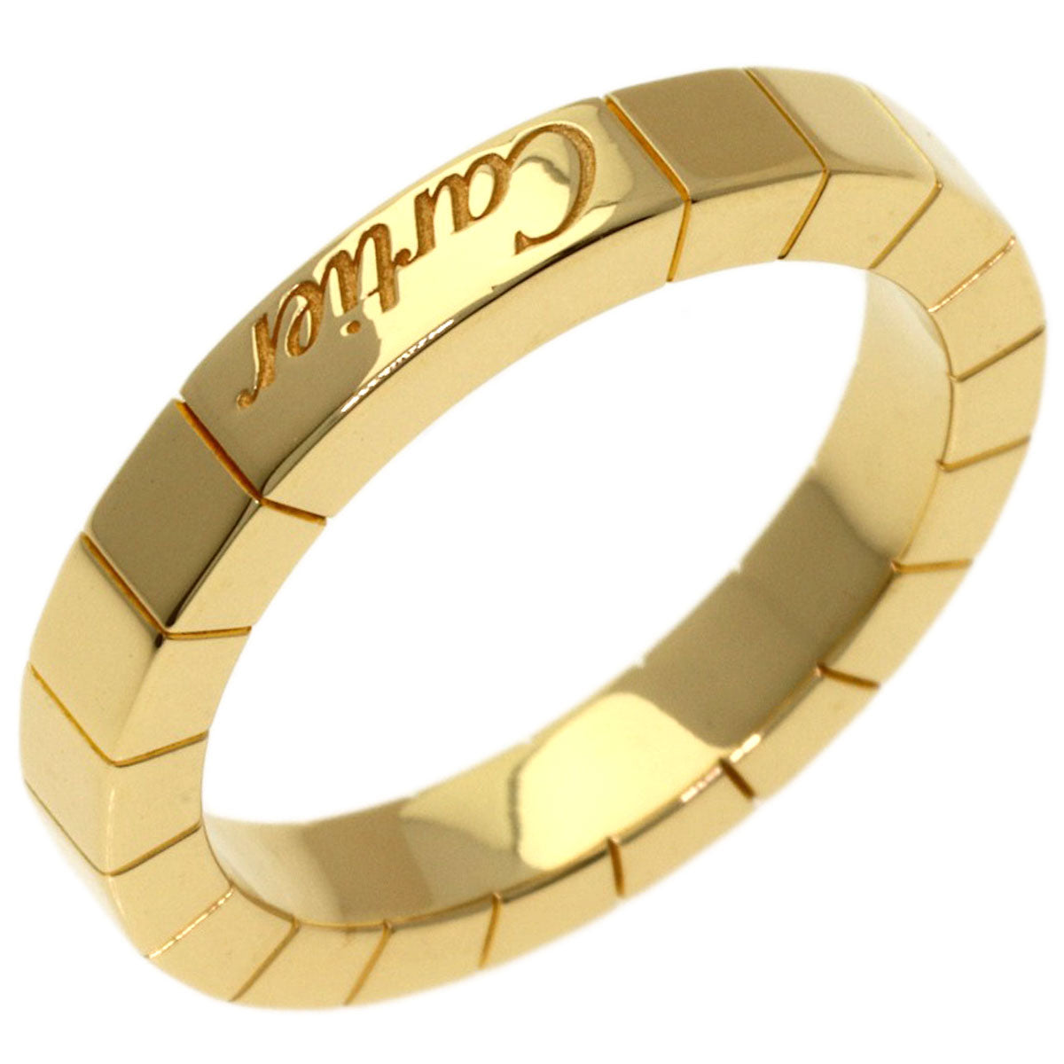 CARTIER Laniere # 49 Ring K18 Yellow Gold Ladies [Used]