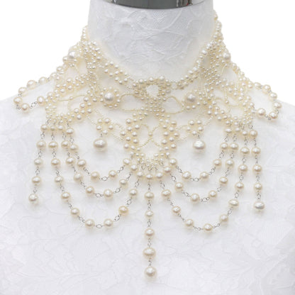Pearl Pearl Necklace Silver 144.1g　Ladies