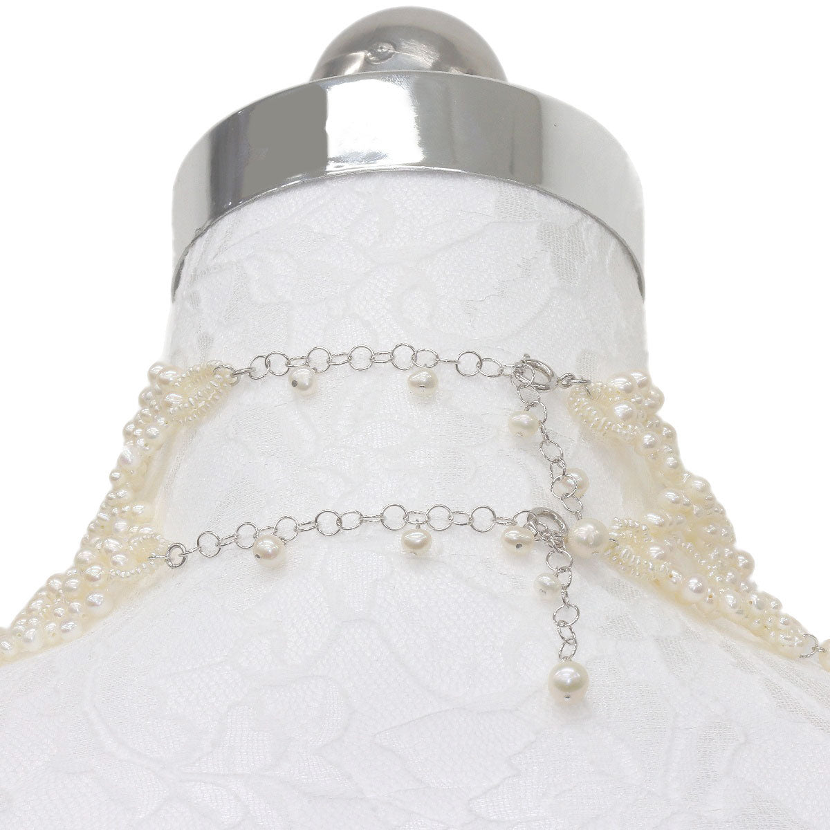Pearl Pearl Necklace Silver 144.1g　Ladies