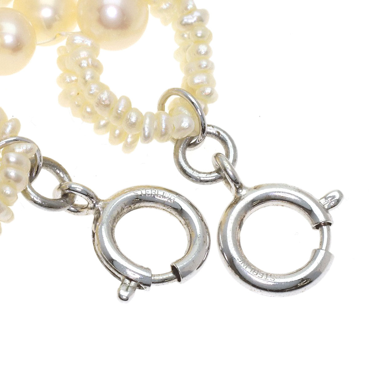 Pearl Pearl Necklace Silver 144.1g　Ladies