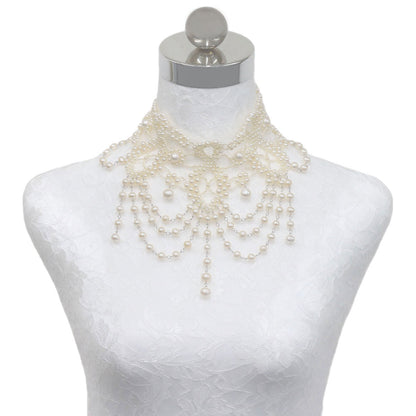 Pearl Pearl Necklace Silver 144.1g　Ladies