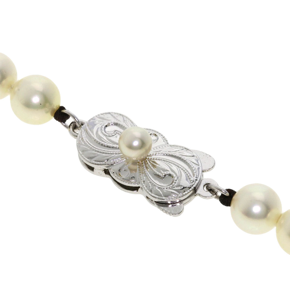 MIKIMOTO Pearl Pearl Necklace Silver Ladies [Used]