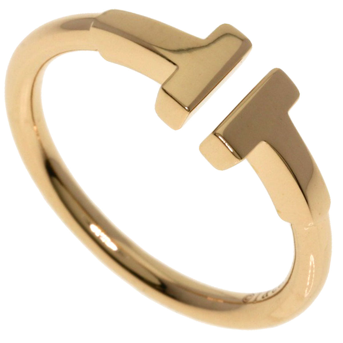 TIFFANY&Co. TWire Ring K18 Pink Gold Ladies [Used]