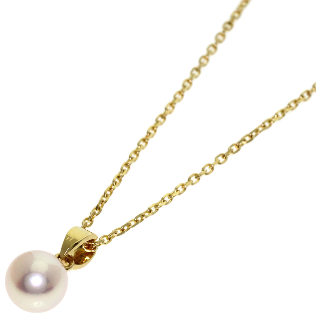 MIKIMOTO Pearl Pearl Necklace K14 Yellow Gold Ladies [Used]