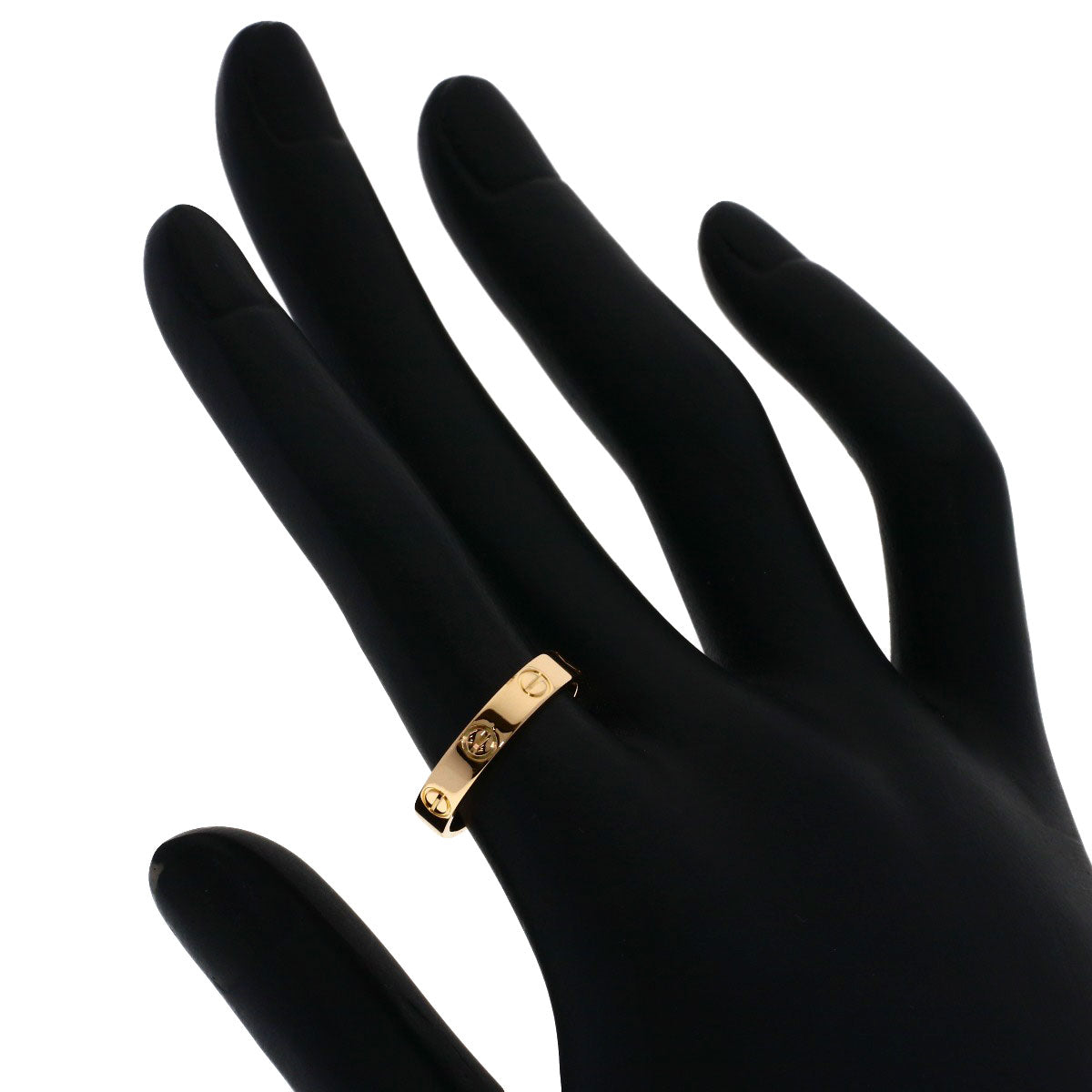CARTIER mini love ring #52 Ring K18 Pink Gold Ladies [Used]