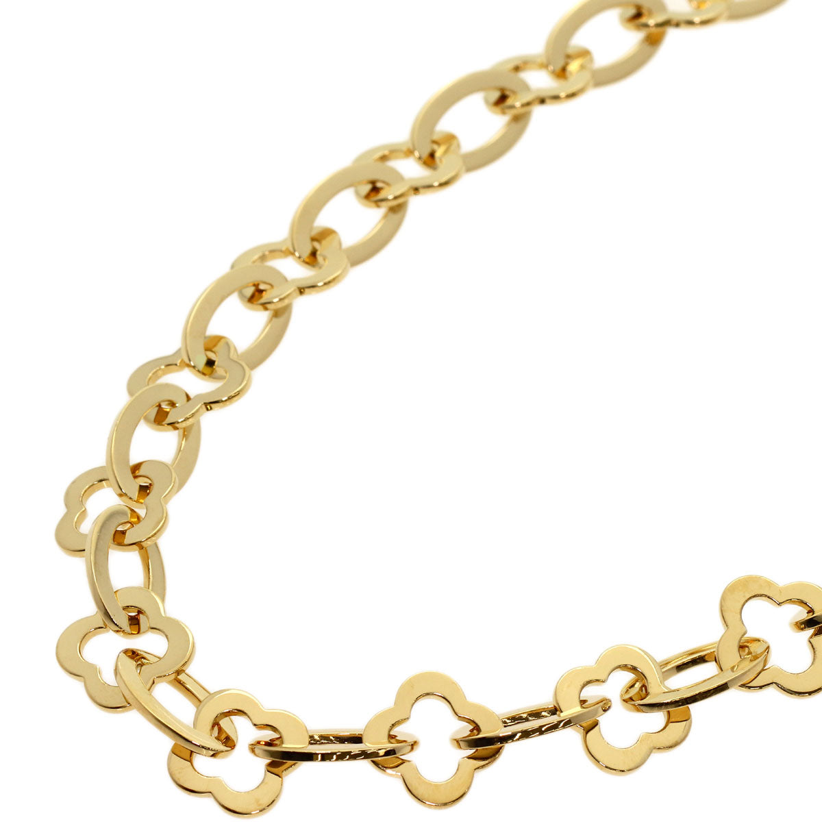 Van Cleef & Arpels Byzantine Alhambra Necklace K18 Yellow Gold Ladies [Used]